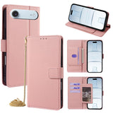 Crossbody Chain Triangle Leather Phone Case, For iPhone 17 Pro Max, For iPhone 17 Pro, For iPhone 17, For iPhone Air