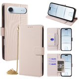 Crossbody Chain Triangle Leather Phone Case, For iPhone 17 Pro Max, For iPhone 17 Pro, For iPhone 17, For iPhone Air