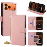 Crossbody Chain Triangle Leather Phone Case, For iPhone 17 Pro Max, For iPhone 17 Pro, For iPhone 17, For iPhone Air