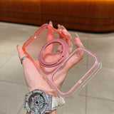 Transparent Gradient 360 Degree Rotation Holder MagSafe Phone Case, For iPhone 17 Pro Max, For iPhone 17 Pro, For iPhone 17, For iPhone Air, For iPhone 16 Pro Max, For iPhone 16 Pro, For iPhone 16 Plus, For iPhone 16