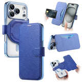 Splitable Electroplated MagSafe RFID Anti-theft Leather Phone Case with Lens Film, For iPhone 18 / 17, For iPhone 18 Pro / 17 Pro, For iPhone 18 Pro Max / 17 Pro Max, For iPhone 17e / 16e, For iPhone Air, For iPhone 16 Pro Max