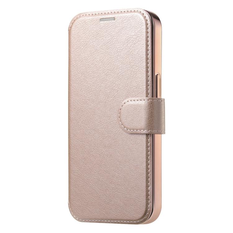 Splitable Electroplated MagSafe RFID Anti-theft Leather Phone Case with Lens Film, For iPhone 18 / 17, For iPhone 18 Pro / 17 Pro, For iPhone 18 Pro Max / 17 Pro Max, For iPhone 17e / 16e, For iPhone Air, For iPhone 16 Pro Max