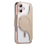Splitable Electroplated MagSafe RFID Anti-theft Leather Phone Case with Lens Film, For iPhone 18 / 17, For iPhone 18 Pro / 17 Pro, For iPhone 18 Pro Max / 17 Pro Max, For iPhone 17e / 16e, For iPhone Air, For iPhone 16 Pro Max