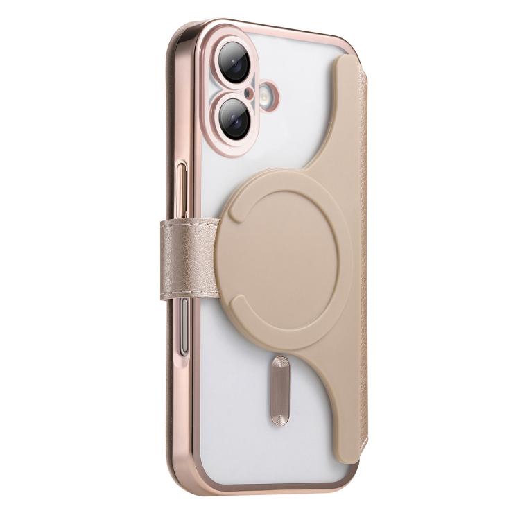Splitable Electroplated MagSafe RFID Anti-theft Leather Phone Case with Lens Film, For iPhone 18 / 17, For iPhone 18 Pro / 17 Pro, For iPhone 18 Pro Max / 17 Pro Max, For iPhone 17e / 16e, For iPhone Air, For iPhone 16 Pro Max