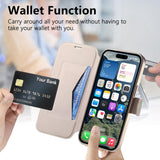 Splitable Electroplated MagSafe RFID Anti-theft Leather Phone Case with Lens Film, For iPhone 18 / 17, For iPhone 18 Pro / 17 Pro, For iPhone 18 Pro Max / 17 Pro Max, For iPhone 17e / 16e, For iPhone Air, For iPhone 16 Pro Max