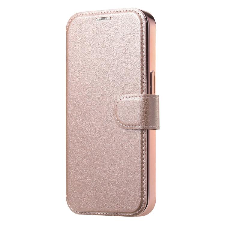 Splitable Electroplated MagSafe RFID Anti-theft Leather Phone Case with Lens Film, For iPhone 16 Pro, For iPhone 16 Plus, For iPhone 16, For iPhone 15 Pro Max, For iPhone 15 Pro, For iPhone 15 Plus