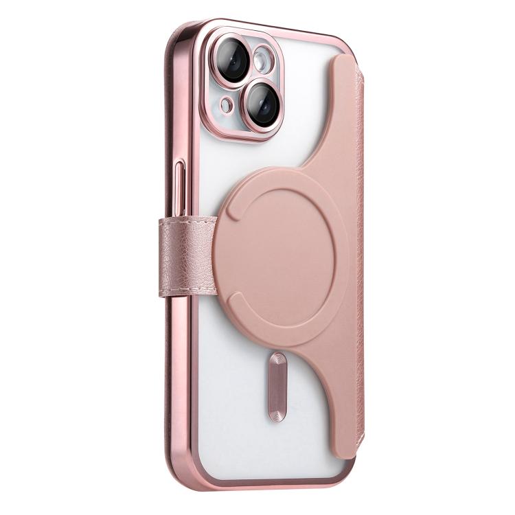 Splitable Electroplated MagSafe RFID Anti-theft Leather Phone Case with Lens Film, For iPhone 15, For iPhone 14 Plus, For iPhone 14, For iPhone 14 Pro, For iPhone 14 Pro Max, For iPhone 13 Pro Max