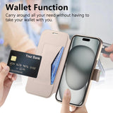Splitable Electroplated MagSafe RFID Anti-theft Leather Phone Case with Lens Film, For iPhone 15, For iPhone 14 Plus, For iPhone 14, For iPhone 14 Pro, For iPhone 14 Pro Max, For iPhone 13 Pro Max