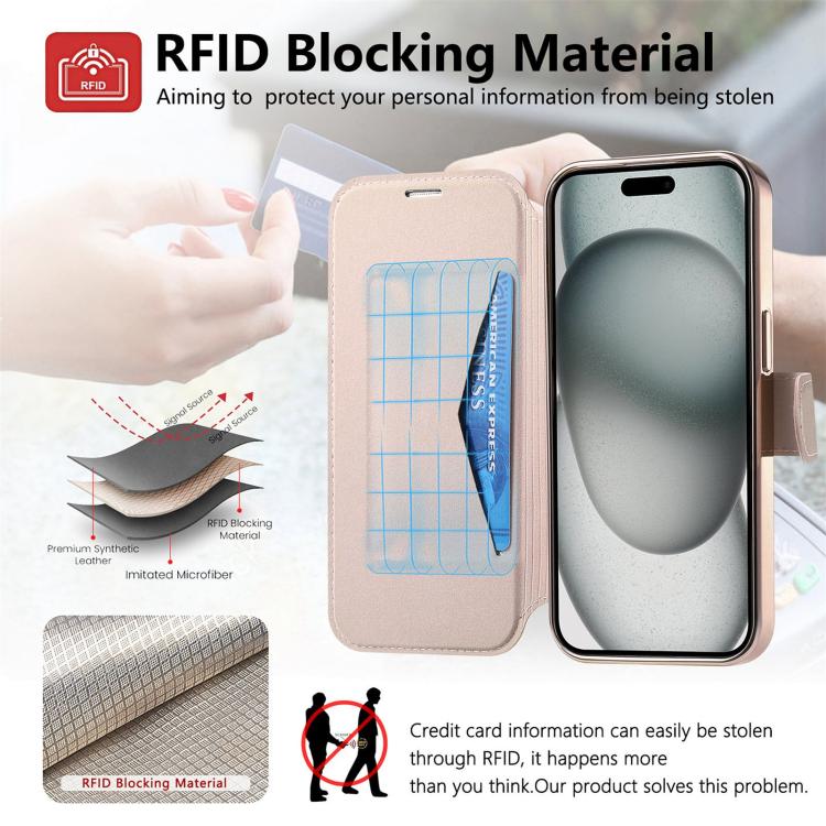 Splitable Electroplated MagSafe RFID Anti-theft Leather Phone Case with Lens Film, For iPhone 15, For iPhone 14 Plus, For iPhone 14, For iPhone 14 Pro, For iPhone 14 Pro Max, For iPhone 13 Pro Max