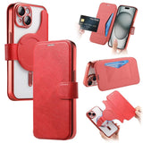 Splitable Electroplated MagSafe RFID Anti-theft Leather Phone Case with Lens Film, For iPhone 15, For iPhone 14 Plus, For iPhone 14, For iPhone 14 Pro, For iPhone 14 Pro Max, For iPhone 13 Pro Max