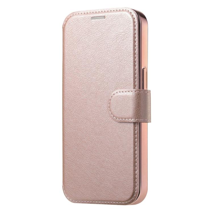 Splitable Electroplated MagSafe RFID Anti-theft Leather Phone Case with Lens Film, For iPhone 13 Pro, For iPhone 13, For iPhone 12, For iPhone 12 Pro Max, For iPhone 12 Pro