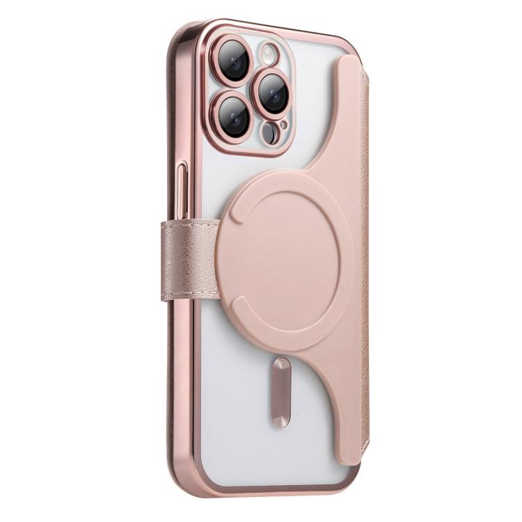 Splitable Electroplated MagSafe RFID Anti-theft Leather Phone Case with Lens Film, For iPhone 13 Pro, For iPhone 13, For iPhone 12, For iPhone 12 Pro Max, For iPhone 12 Pro