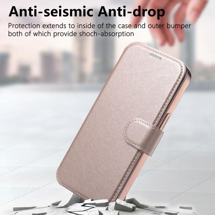 Splitable Electroplated MagSafe RFID Anti-theft Leather Phone Case with Lens Film, For iPhone 13 Pro, For iPhone 13, For iPhone 12, For iPhone 12 Pro Max, For iPhone 12 Pro