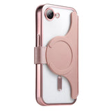 Splitable Electroplated MagSafe RFID Anti-theft Leather Phone Case with Lens Film, For iPhone 17e / 16e, For iPhone 17 Pro Max, For iPhone 17 Pro, For iPhone 17, For iPhone Air, For iPhone 16 Pro Max