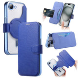 Splitable Electroplated MagSafe RFID Anti-theft Leather Phone Case with Lens Film, For iPhone 18 / 17, For iPhone 18 Pro / 17 Pro, For iPhone 18 Pro Max / 17 Pro Max, For iPhone 17e / 16e, For iPhone Air, For iPhone 16 Pro Max
