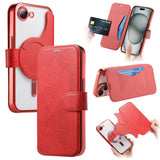 Splitable Electroplated MagSafe RFID Anti-theft Leather Phone Case with Lens Film, For iPhone 18 / 17, For iPhone 18 Pro / 17 Pro, For iPhone 18 Pro Max / 17 Pro Max, For iPhone 17e / 16e, For iPhone Air, For iPhone 16 Pro Max