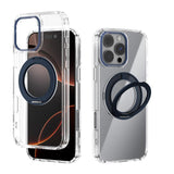 ABEEL MagSafe Q-LUCK Pivot Bracket Transparent Phone Case, For iPhone 17 Pro Max, For iPhone 17 Pro, For iPhone 17, For iPhone Air, For iPhone 16 Pro Max, For iPhone 16 Pro, For iPhone 16 Plus, For iPhone 16