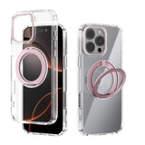 ABEEL MagSafe Q-LUCK Pivot Bracket Transparent Phone Case, For iPhone 17 Pro Max, For iPhone 17 Pro, For iPhone 17, For iPhone Air, For iPhone 16 Pro Max, For iPhone 16 Pro, For iPhone 16 Plus, For iPhone 16