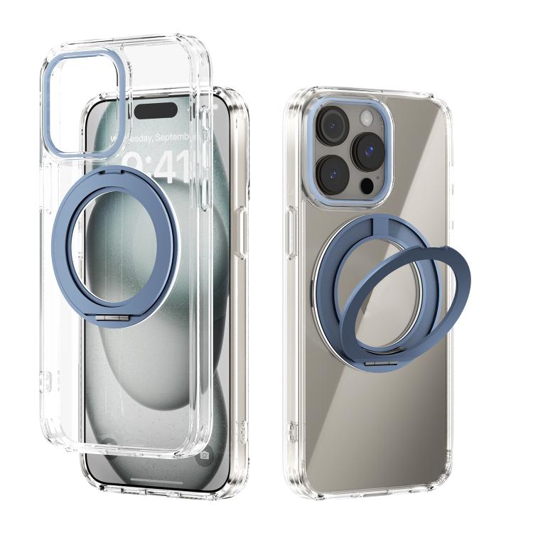 ABEEL MagSafe Q-LUCK Pivot Bracket Transparent Phone Case, For iPhone 15 Pro Max, For iPhone 15 Pro, For iPhone 15 Plus, For iPhone 15, For iPhone 14 Plus, For iPhone 14, For iPhone 14 Pro, For iPhone 14 Pro Max