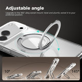 ABEEL MagSafe Q-LUCK Pivot Bracket Transparent Phone Case, For iPhone 13 Pro Max, For iPhone 13 Pro, For iPhone 13