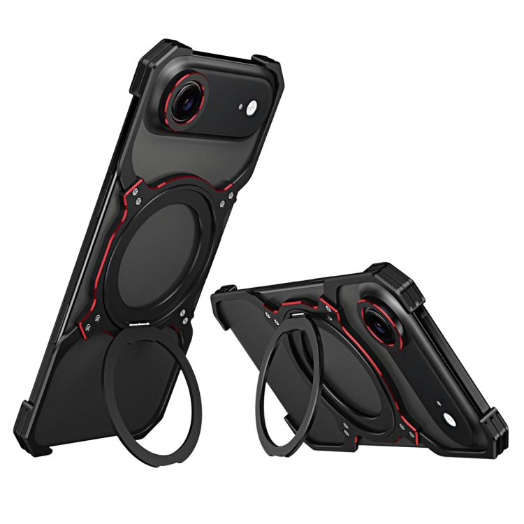 Mechanical Arm Borderless MagSafe Holder Metal Phone Case, For iPhone Air