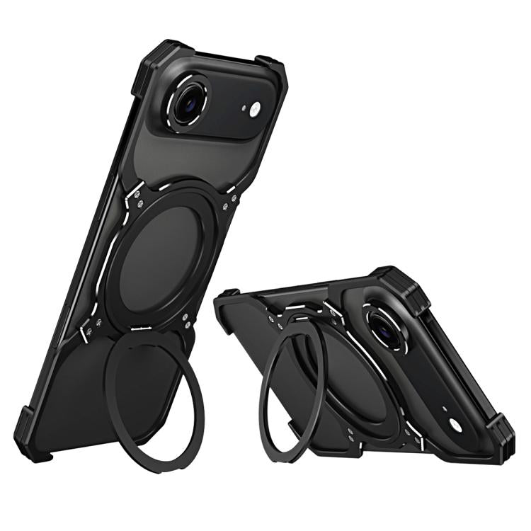 Mechanical Arm Borderless MagSafe Holder Metal Phone Case, For iPhone Air