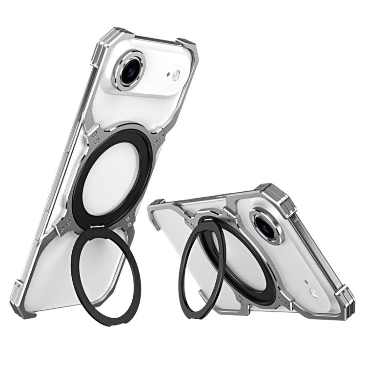 Mechanical Arm Borderless MagSafe Holder Metal Phone Case, For iPhone Air
