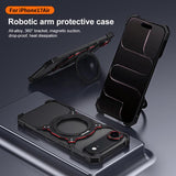 Mechanical Arm Borderless MagSafe Holder Metal Phone Case, For iPhone Air