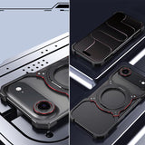 Mechanical Arm Borderless MagSafe Holder Metal Phone Case, For iPhone Air