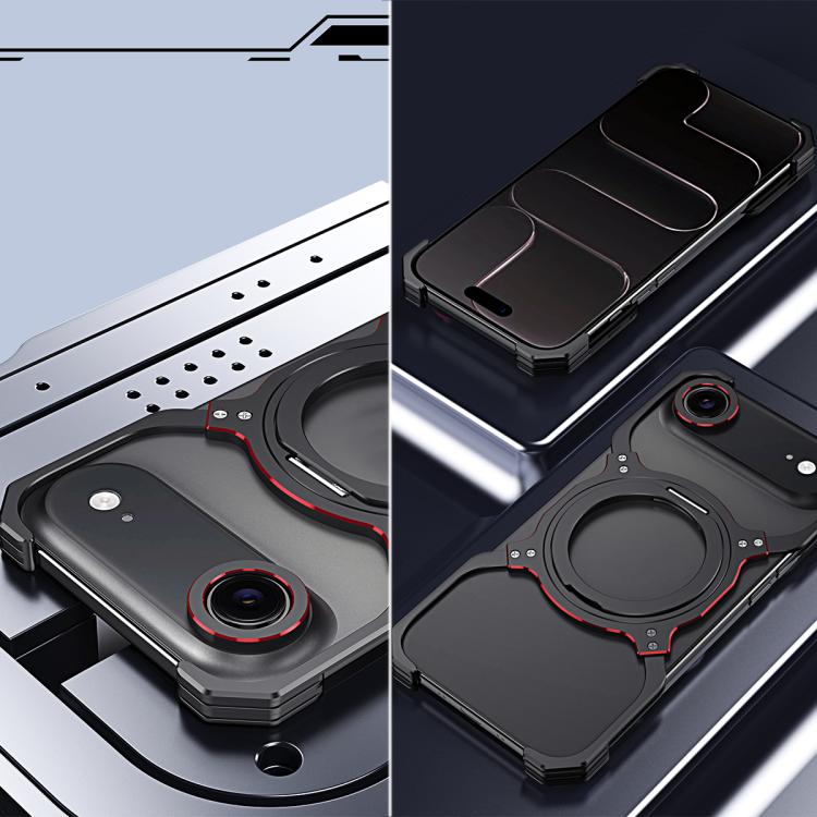 Mechanical Arm Borderless MagSafe Holder Metal Phone Case, For iPhone Air