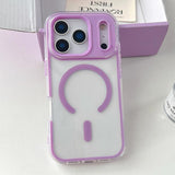 Large Hole Camera Macaron Transparency MagSafe Phone Case, For iPhone 17 Pro Max, For iPhone 17 Pro, For iPhone 17, For iPhone Air, For iPhone 16 Pro Max, For iPhone 16 Pro, For iPhone 16 Plus, For iPhone 16