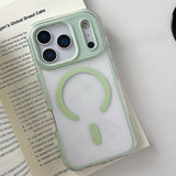 Large Hole Camera Macaron Transparency MagSafe Phone Case, For iPhone 17 Pro Max, For iPhone 17 Pro, For iPhone 17, For iPhone Air, For iPhone 16 Pro Max, For iPhone 16 Pro, For iPhone 16 Plus, For iPhone 16