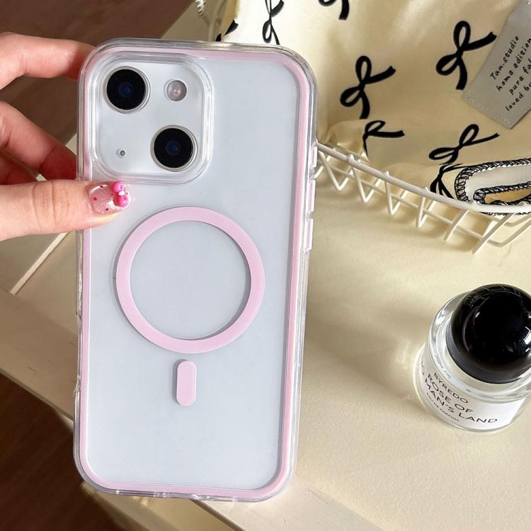 Large Hole Camera Macaron Transparency MagSafe Phone Case, For iPhone 15 Pro Max, For iPhone 15 Pro, For iPhone 15 Plus, For iPhone 15, For iPhone 14 Plus, For iPhone 14, For iPhone 14 Pro, For iPhone 14 Pro Max