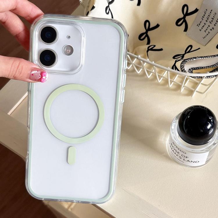 Large Hole Camera Macaron Transparency MagSafe Phone Case, For iPhone 13 Pro Max, For iPhone 13 Pro, For iPhone 13, For iPhone 12, For iPhone 12 Pro Max, For iPhone 12 Pro, For iPhone 11 Pro Max, For iPhone 11