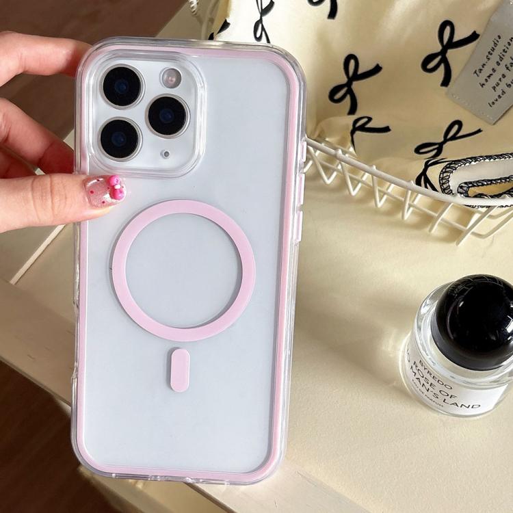 Large Hole Camera Macaron Transparency MagSafe Phone Case, For iPhone 13 Pro Max, For iPhone 13 Pro, For iPhone 13, For iPhone 12, For iPhone 12 Pro Max, For iPhone 12 Pro, For iPhone 11 Pro Max, For iPhone 11