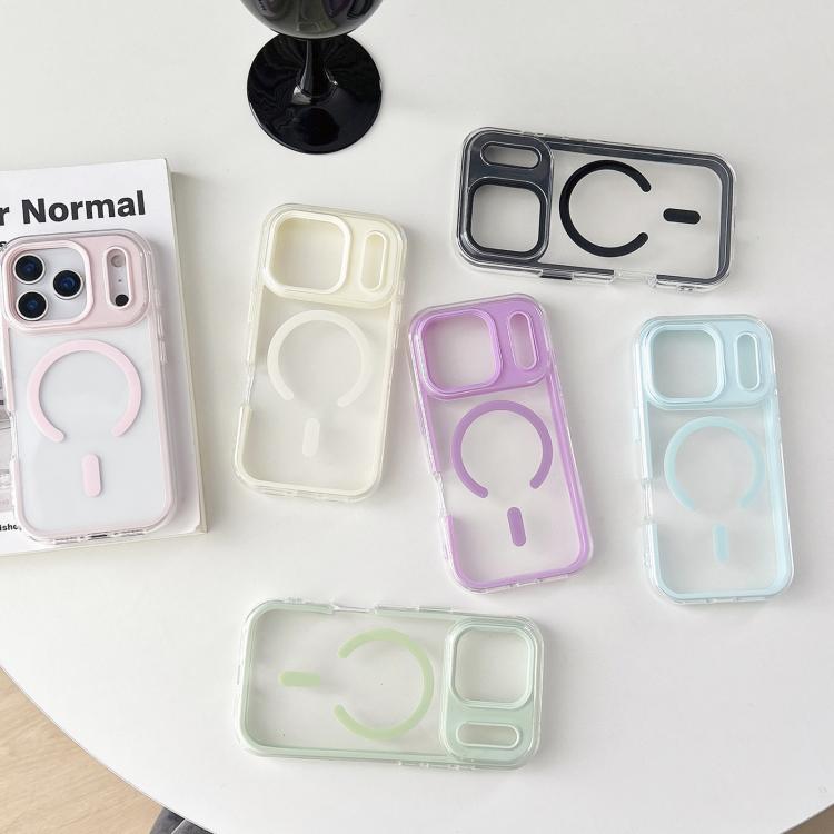 Large Hole Camera Macaron Transparency MagSafe Phone Case, For iPhone 17 Pro Max, For iPhone 17 Pro, For iPhone 17, For iPhone Air, For iPhone 16 Pro Max, For iPhone 16 Pro, For iPhone 16 Plus, For iPhone 16