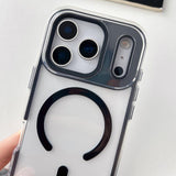Large Hole Camera Macaron Transparency MagSafe Phone Case, For iPhone 13 Pro Max, For iPhone 13 Pro, For iPhone 13, For iPhone 12, For iPhone 12 Pro Max, For iPhone 12 Pro, For iPhone 11 Pro Max, For iPhone 11