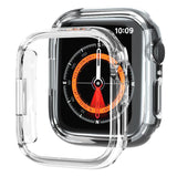 xDfind PC Frosted Hollow Half Coverage Watch Cover, For Apple Watch Ultra 3 / 2 / 1 49mm, For Apple Watch Series 9 / 8 / 7 45mm, For Apple Watch Series 9 / 8 / 7 41mm, For Apple Watch Series 3 / 2 / 1 38mm