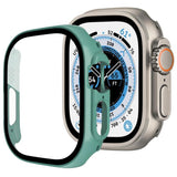 xDfind Tempered Glass Film Integrated PC Watch Cover, For Apple Watch Ultra 3 / 2 / 1 49mm, For Apple Watch Series 9 / 8 / 7 45mm, For Apple Watch Series 9 / 8 / 7 41mm, For Apple Watch Series 3 / 2 / 1 38mm