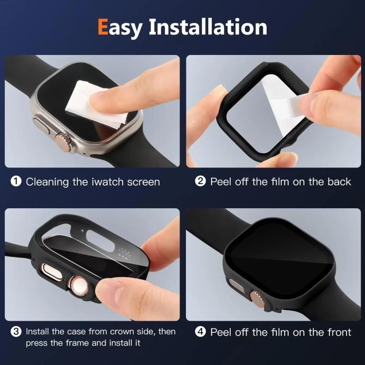 xDfind Tempered Glass Film Integrated PC Watch Cover, For Apple Watch Series 3 / 2 / 1 42mm