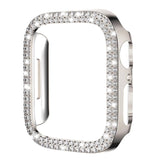 xDfind Double Row Diamond Hollow PC Watch Cover, For Apple Watch Series 6 / 5 / 4 / SE 44mm, For Apple Watch Series 6 / 5 / 4 / SE 40mm, For Apple Watch Series 11 46mm / 10 46mm, For Apple Watch Series 11 42mm / 10 42mm                                 ...