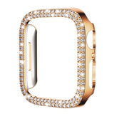 xDfind Double Row Diamond Hollow PC Watch Cover, For Apple Watch Series 6 / 5 / 4 / SE 44mm, For Apple Watch Series 6 / 5 / 4 / SE 40mm, For Apple Watch Series 11 46mm / 10 46mm, For Apple Watch Series 11 42mm / 10 42mm                                 ...