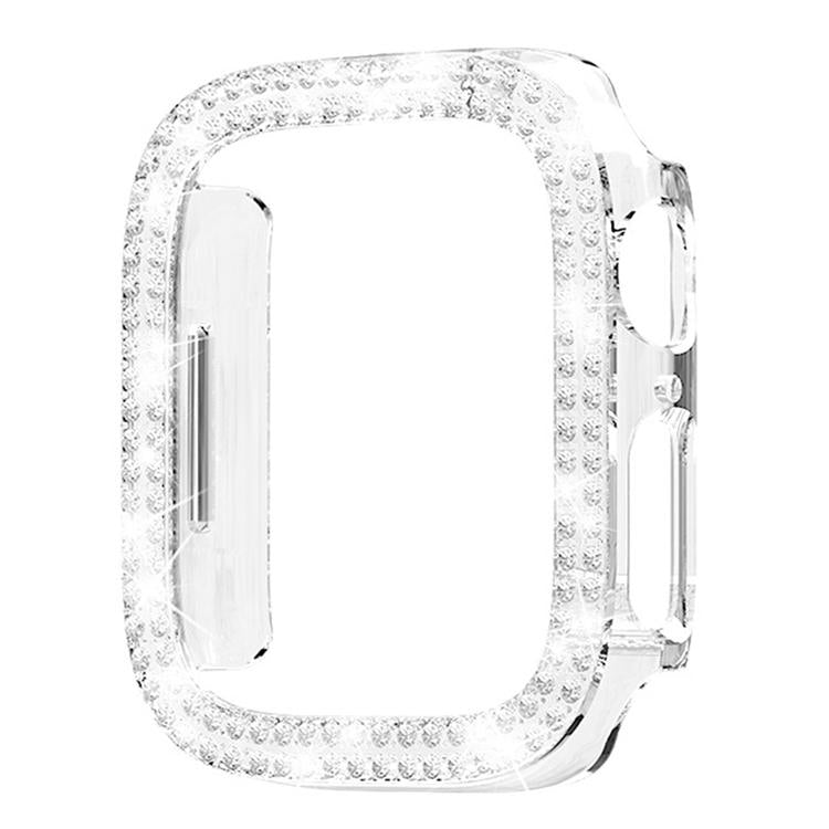 xDfind Double Row Diamond Hollow PC Watch Cover, For Apple Watch Series 9 / 8 / 7 45mm, For Apple Watch Series 9 / 8 / 7 41mm, For Apple Watch Series 3 / 2 / 1 38mm, For Apple Watch Series 3 / 2 / 1 42mm