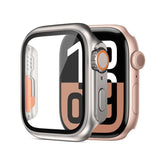 xDfind Change to Ultra 49mm Tempered Glass Film Integrated PC Watch Cover, For Apple Watch Series 6 / 5 / 4 / SE 44mm, For Apple Watch Series 9 / 8 / 7 45mm, For Apple Watch Series 9 / 8 / 7 41mm
