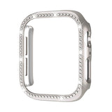 xDfind Single Row Diamond Hollow PC Watch Cover, For Apple Watch Series 11 46mm / 10 46mm, For Apple Watch Series 11 42mm / 10 42mm