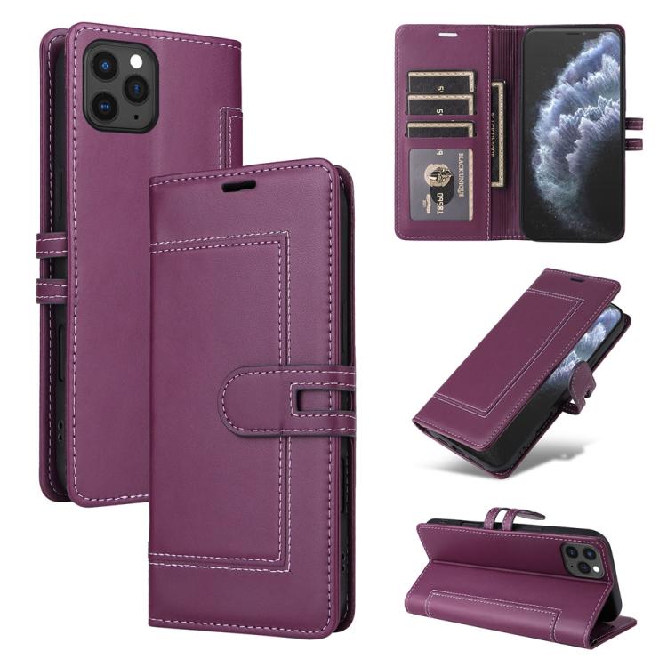 Stitched Magnetic Buckle Leather Phone Case, For iPhone 13 Pro, For iPhone 12 / 12 Pro, For iPhone 12 Pro Max, For iPhone 11 Pro Max, For iPhone 11, For iPhone 11 Pro