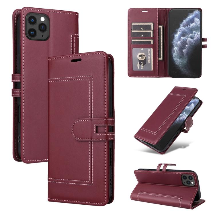Stitched Magnetic Buckle Leather Phone Case, For iPhone 13 Pro, For iPhone 12 / 12 Pro, For iPhone 12 Pro Max, For iPhone 11 Pro Max, For iPhone 11, For iPhone 11 Pro