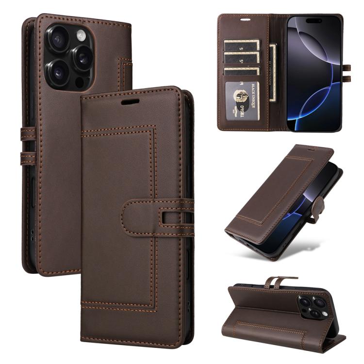 Stitched Magnetic Buckle Leather Phone Case, For iPhone 13 Pro, For iPhone 12 / 12 Pro, For iPhone 12 Pro Max, For iPhone 11 Pro Max, For iPhone 11, For iPhone 11 Pro