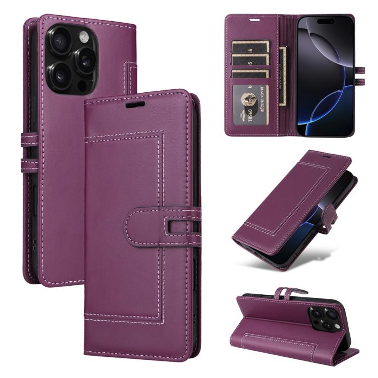 Stitched Magnetic Buckle Leather Phone Case, For iPhone 13 Pro, For iPhone 12 / 12 Pro, For iPhone 12 Pro Max, For iPhone 11 Pro Max, For iPhone 11, For iPhone 11 Pro