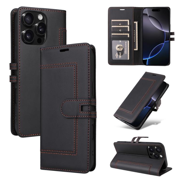 Stitched Magnetic Buckle Leather Phone Case, For iPhone 13 Pro, For iPhone 12 / 12 Pro, For iPhone 12 Pro Max, For iPhone 11 Pro Max, For iPhone 11, For iPhone 11 Pro